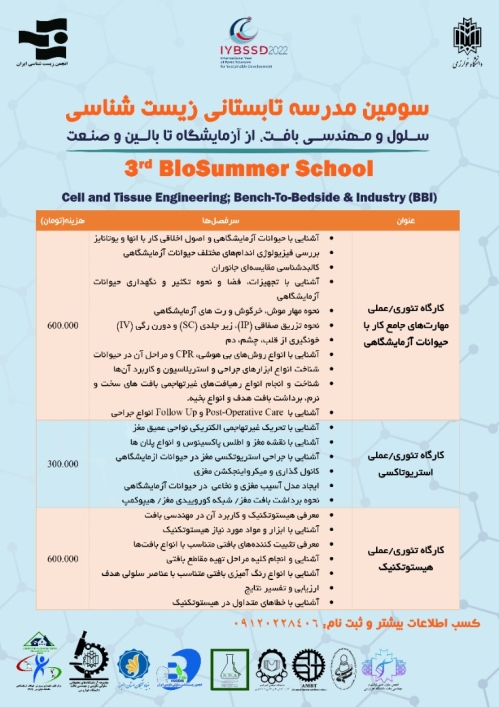 کارگاه تئوری/عملی مهارت‌های جامع کار با حیوانات آزمایشگاهی